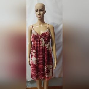 Massimo Burgundy Summer Dress  Sz M